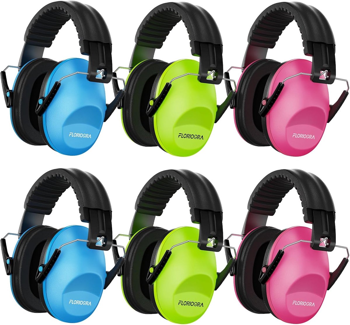 Noise cancelling koptelefoon voor kinderen - 6 pack - oorkappen voor autisme - rustige omgeving voor kids - SnelShoppen