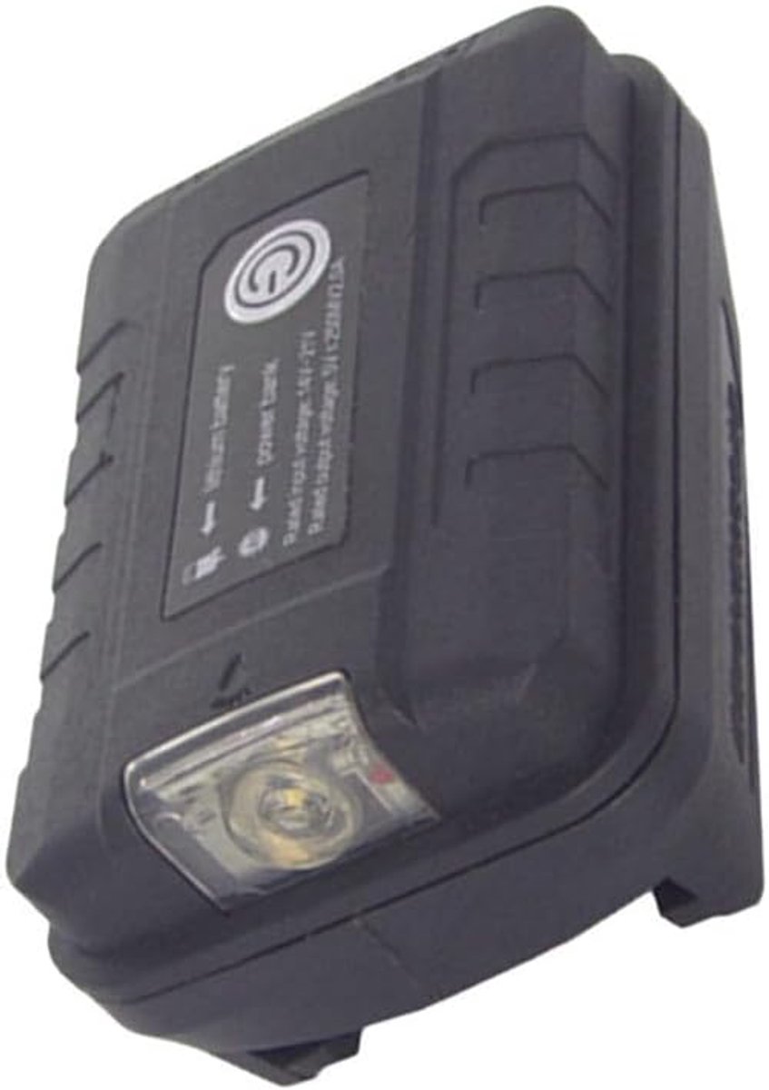 SnelShoppen - LED Werklicht en USB Voedingsbron voor 20V Accu, Draagbaar, Dual USB Oplaadpoort, Antislip Constructie voor Klussen, DIY, Tuin, Camping