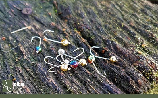 Jigheads met Trout Haak 0.2-1g - Neon Metallic Tungsten - Ultra Light Beads - Direct klaar voor gebruik - ShopVlot — afbeelding 4