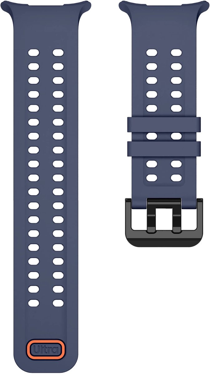 Strap-it Siliconen bandje geschikt voor Samsung Galaxy Watch Ultra 2 (2026) / Ultra (2024/2025) - Donkerblauw