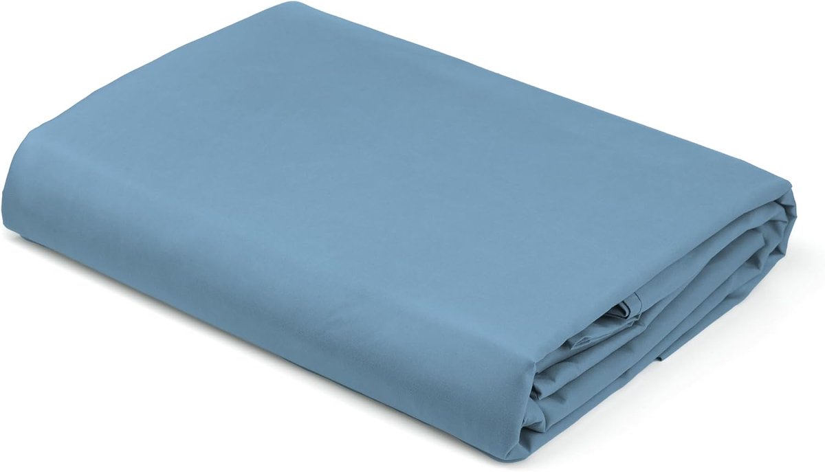 Bedlaken 260 x 290 cm - 100% katoen - Effen ivoorkleurig - Ideaal voor een tweepersoonsbed - ShopVlot