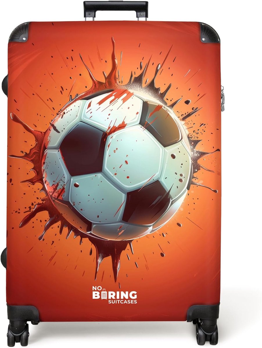 Kinderkoffer - Voetbal - Ruim 98 liter - Ideaal voor lange reizen - ShopVlot