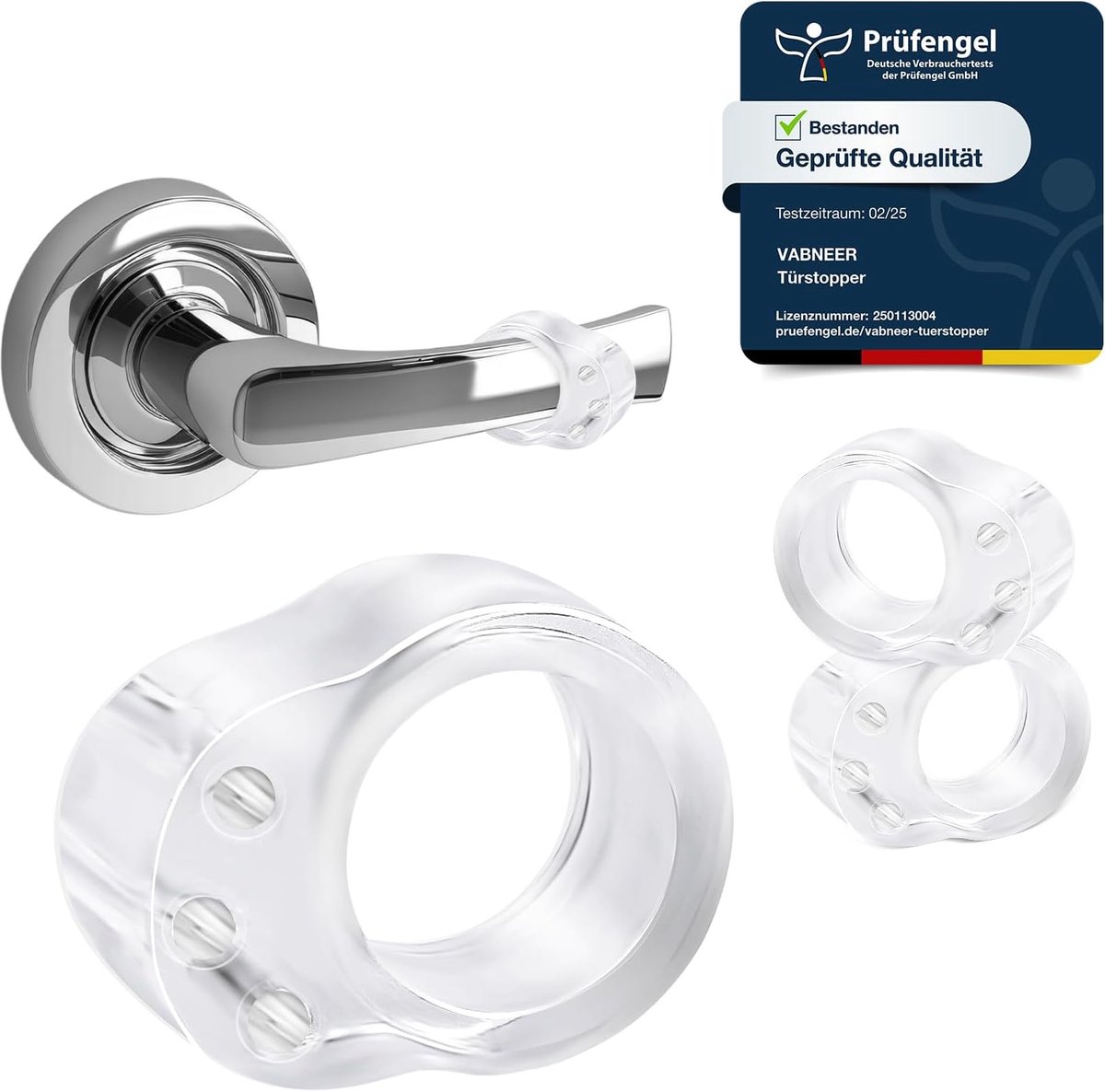 Deurstopper 10 Stuks - Silikon PVC - Transparant - Beschermt muren en meubels - ShopVlot