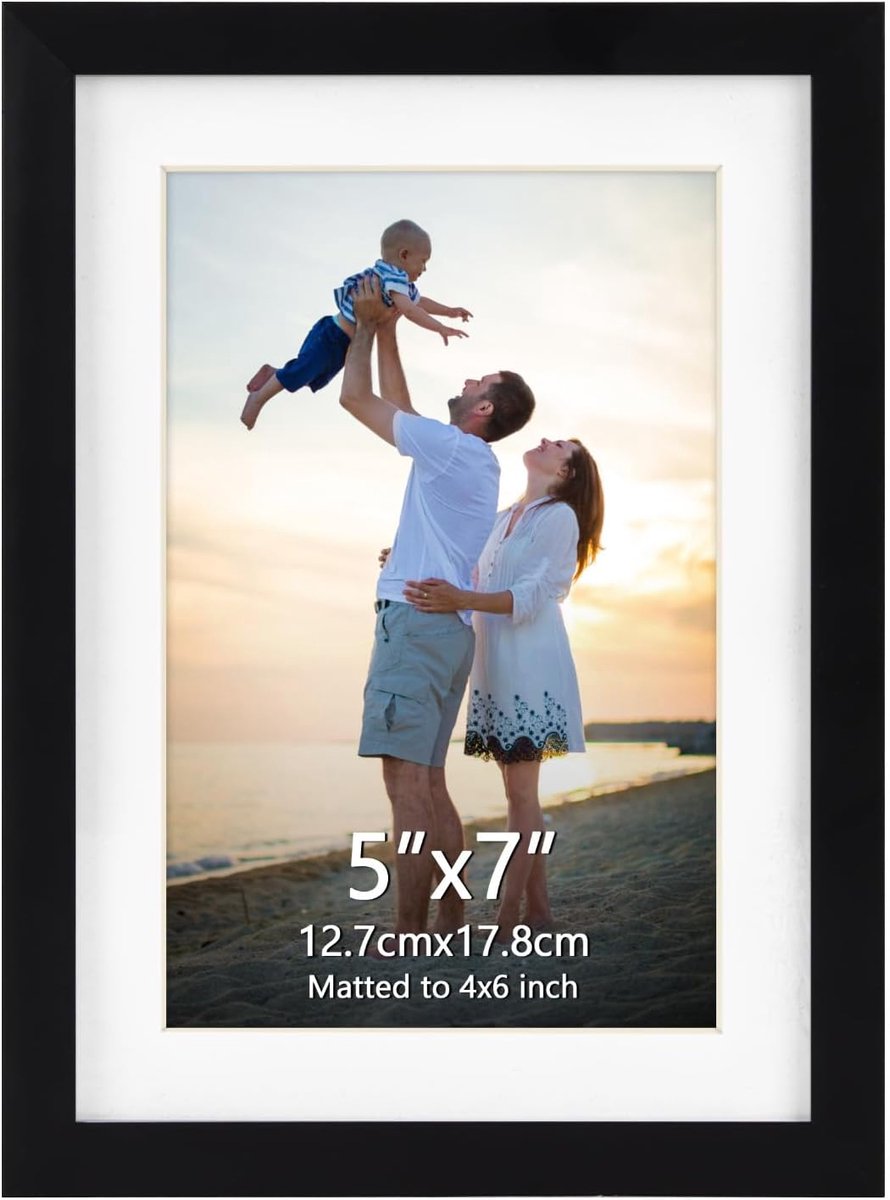 Fotolijst A3 zwart - met passe-partout voor A4 - multifunctioneel - ideaal voor wanddecoratie - ShopVlot