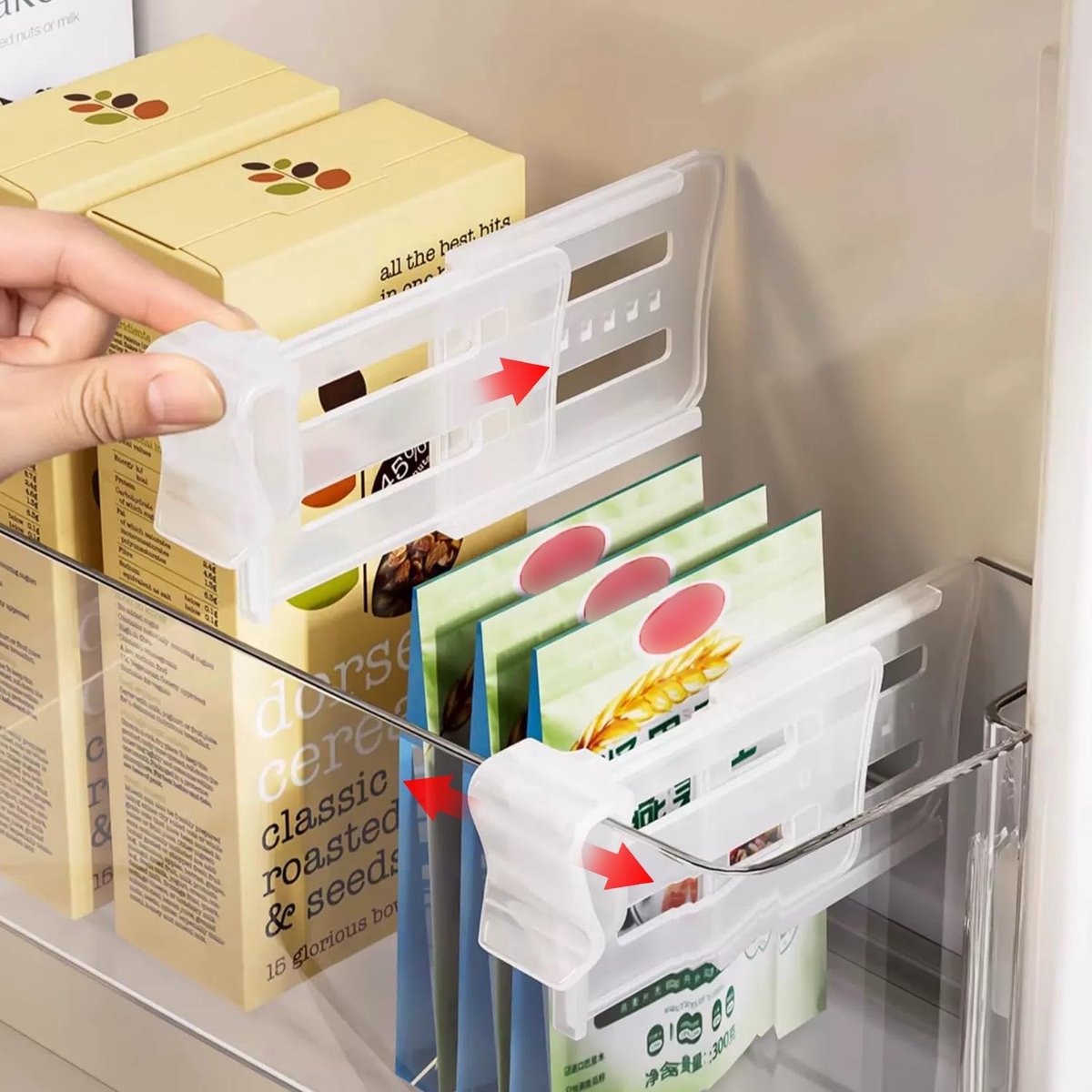 Koelkast organizer set 8 delig - transparant - duurzame PP materialen - maximaliseer je koelkastruimte - ShopVlot