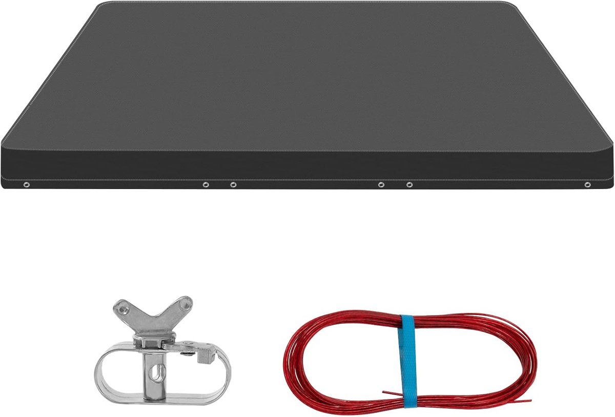Zwembadafdekking 300 x 200 x 20 cm - waterdicht PE zeil - UV-bestendig - effectieve bescherming tegen vuil en algen - ShopVlot