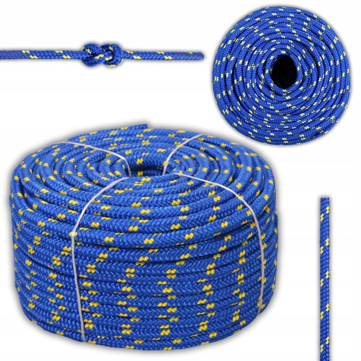 Sterke Gevlochten Polypropyleen Touw 10mm - 50m voor Zeilen & Diverse Toepassingen