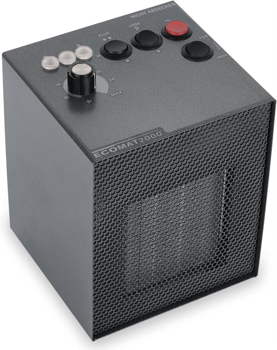 ventilator kachel 2000W - zwart - compact - ideale verwarming voor thuis - ShopVlot