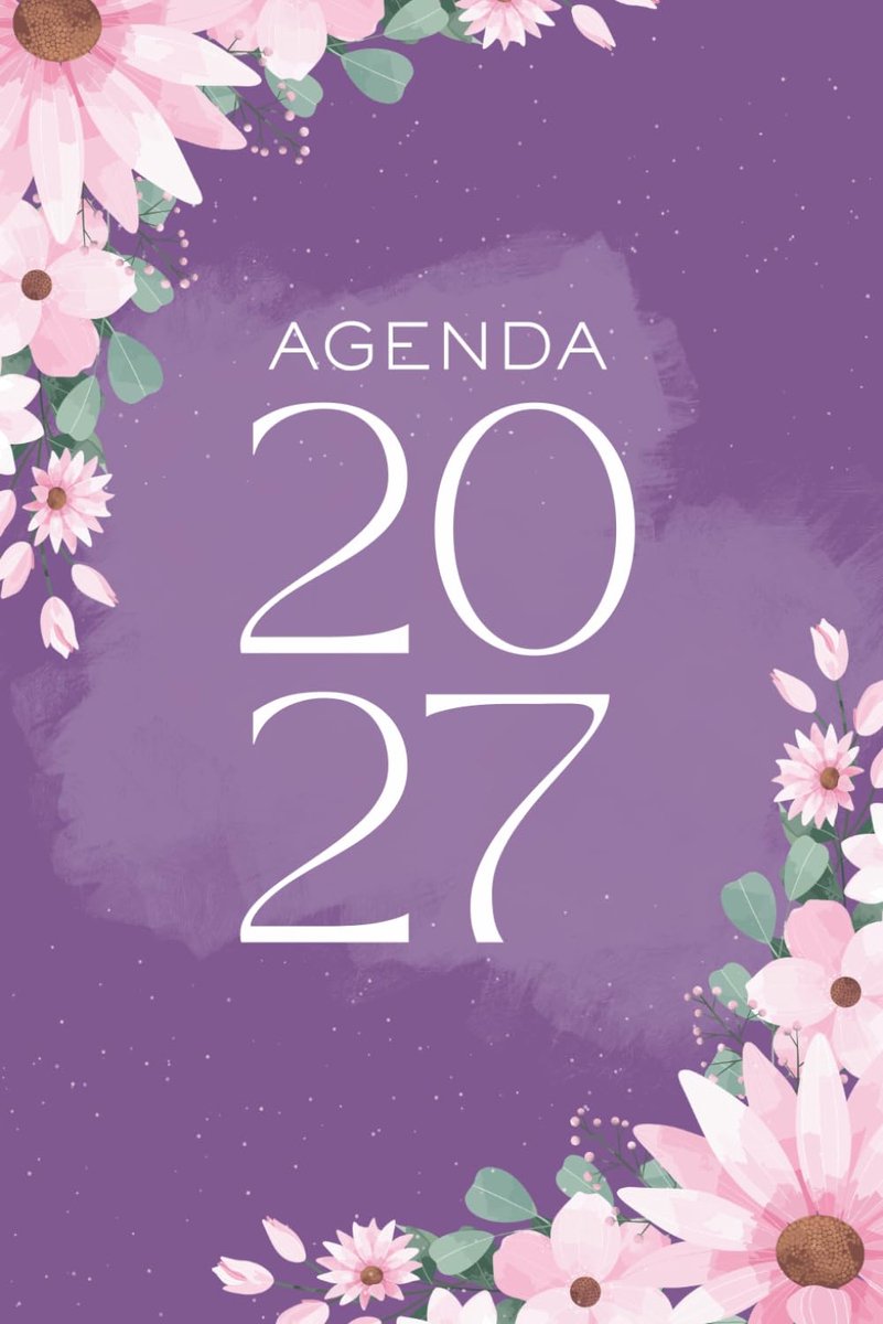 Agenda 2027 - A5 formaat - Semainier - Met mooie bloemenomslag - Perfect voor planning - ShopVlot
