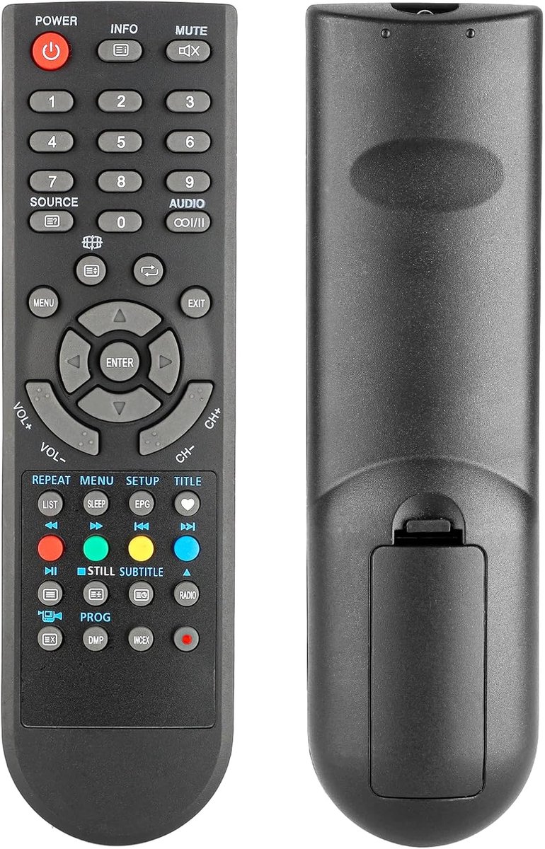 Afstandsbediening voor Grandin TV - vervangende controller - geen programmering nodig - perfecte oplossing - ShopVlot