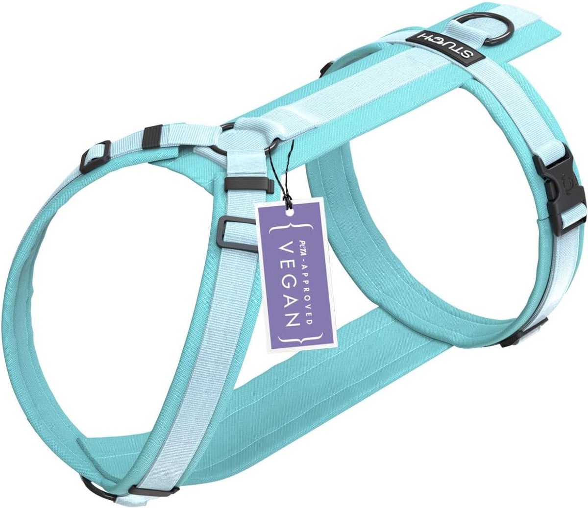 Hondentuig Verstelbaar L - Turquoise - Nylon - Ademende padding - Comfortabel voor uw hond - ShopVlot