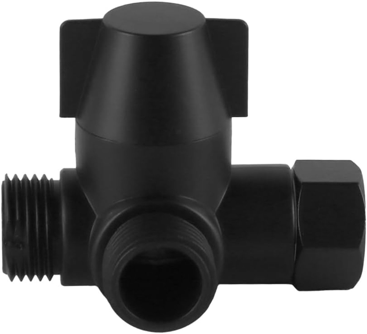 3 Way G1/2 Uitlaat Douchekop Bypass Ventiel - T-adapter - Robuust ABS - Ideaal voor Douche en Kraan - ShopVlot