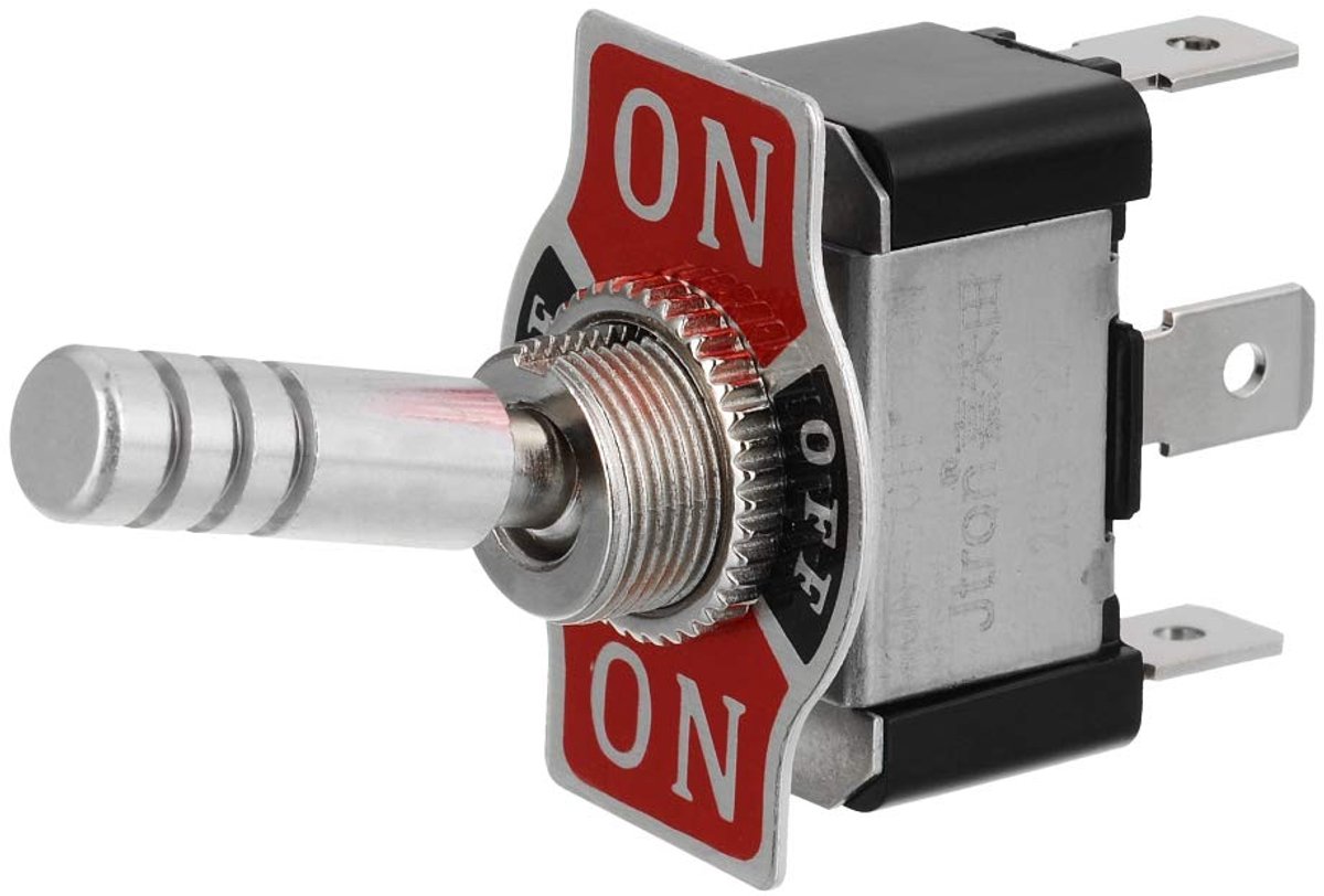 Rocker Switch 12V 20A - 3-polige schakelaar - ON-OFF-ON - Ideaal voor auto en vrachtwagen - ShopVlot