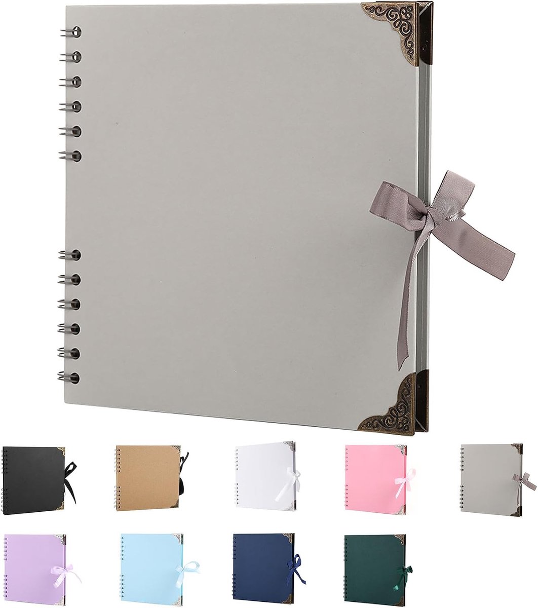 Fotoalbum 30 bladen - Kraft hard cover - Grijs - Perfect voor herinneringen - SnelShoppen