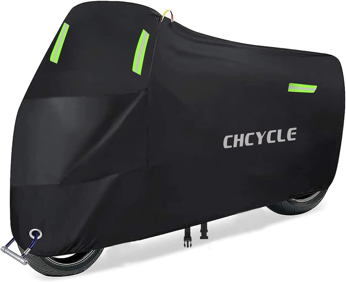 Motorcover 300D Heavy Duty - Waterproof - Reflecterende Accenten - Bescherming tegen weersinvloeden - SnelShoppen