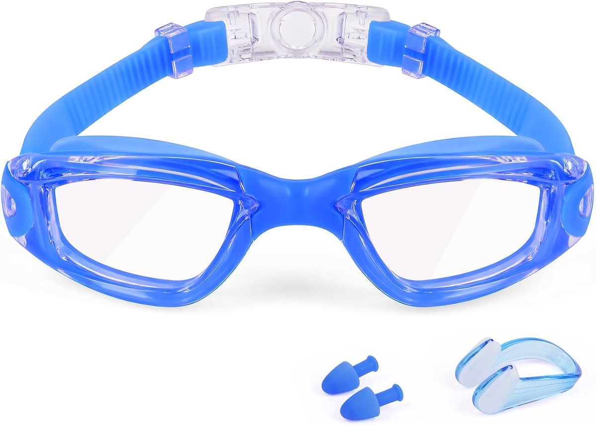 Zwembril voor volwassenen - brede gezichtsveld - silicone - UV-bescherming - helder zicht - SnelShoppen