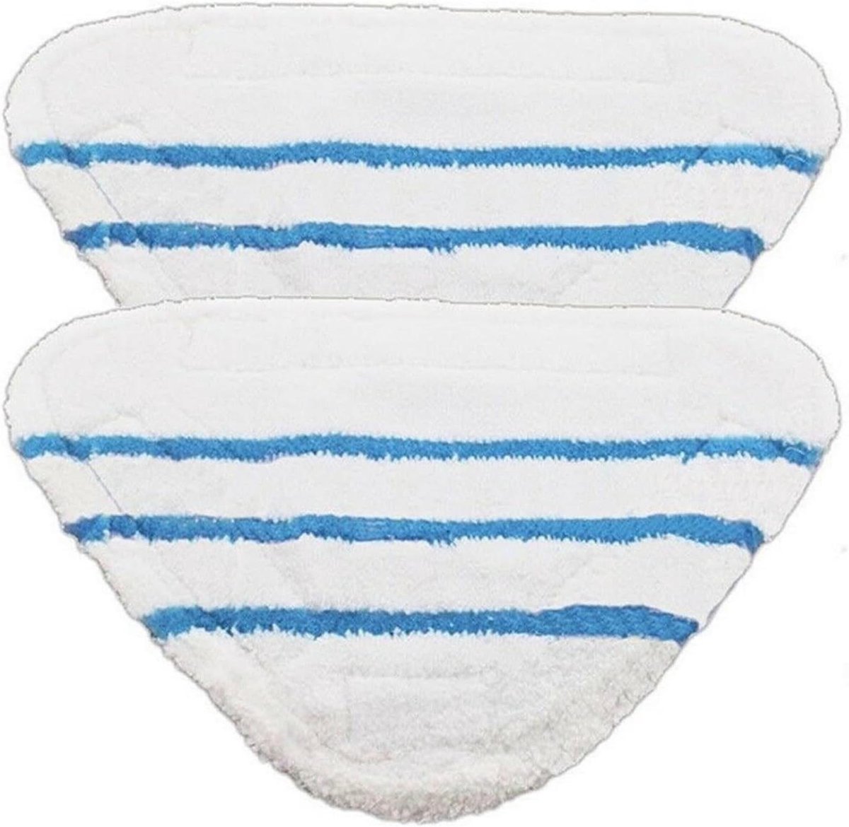 Microvezel Dweilpads - Vervangende Pads Wasbare Doeken - Stoomreinigen Vloeren - Met Schrobstrips - 21 x 14 cm - Grijs