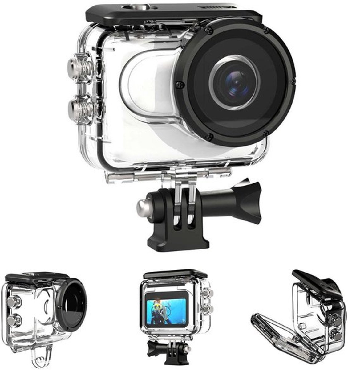 Geschikt voor 40M waterdichte onderwaterbehuizing Geschikt voor Insta360 GO 3 3S+Action Pod
