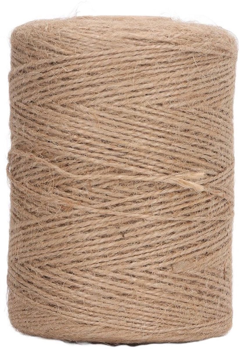 2mm Jute Touw - 300m Jute Koord voor Handgemaakte Craft en Tuinieren