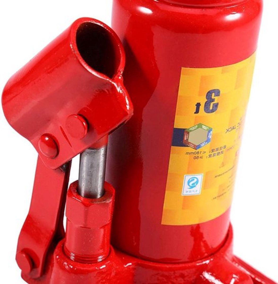 plus - Hydraulische Fles Auto Jack 3 Ton Heavy Duty | Metaal Jack | Universele Fles Jack voor Compacte Auto | Garage Jack met Verticale Lifting Stand