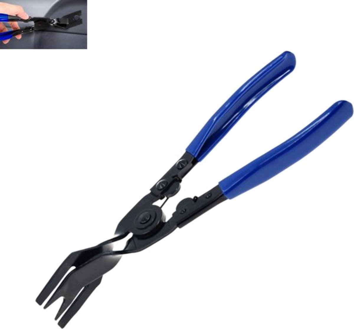 1 stuk - Auto-clip-tang - paneelclip-tangen - bevestigingsverwijderaars - gereedschap voor het verwijderen van deur- en interieurbekledingsclips - blauw - 23.5×8cm