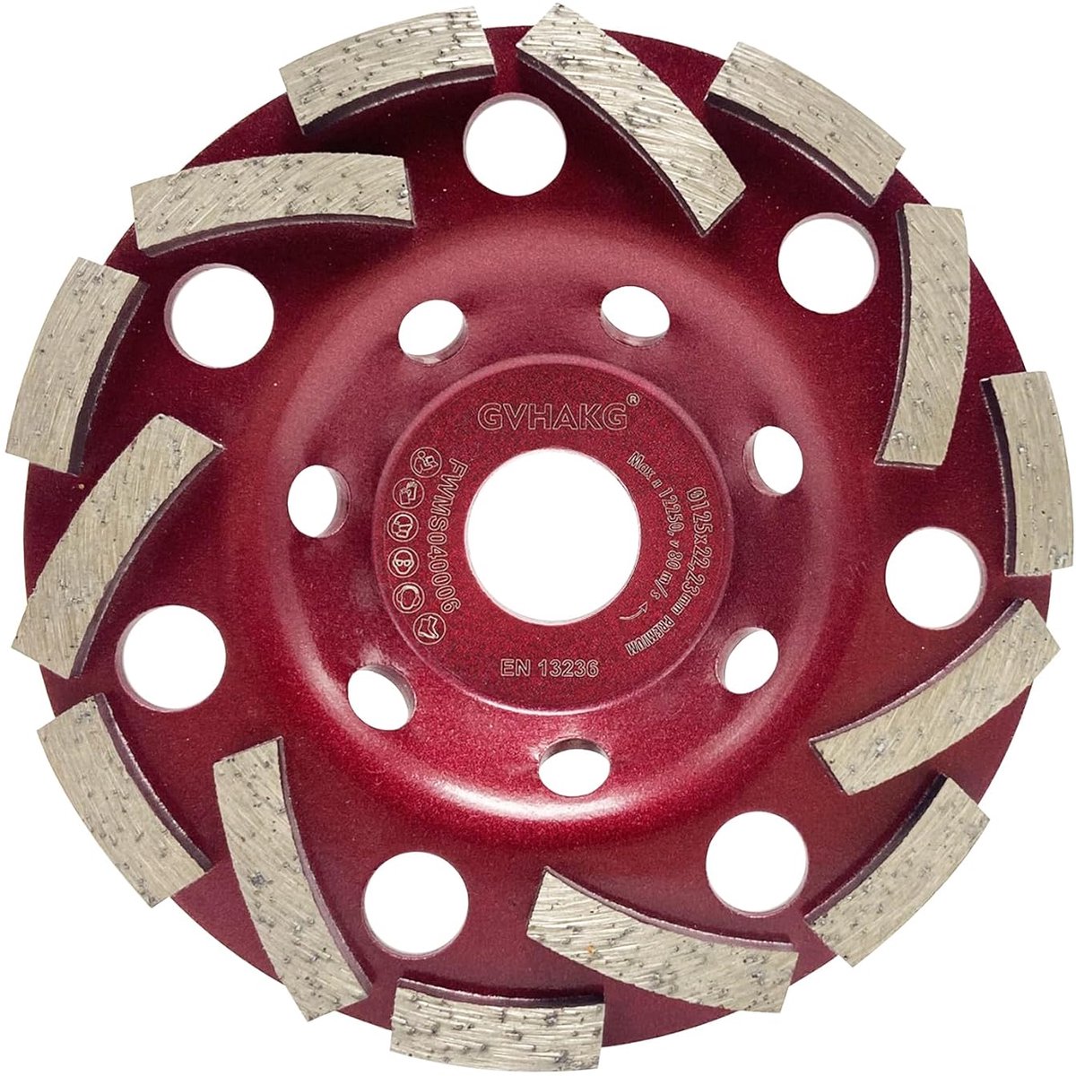 Diamond grinding wheel 125mm×22,23mm, Topfschleifer for concrete, stone, natural stone, tile adhesive, granite - ShopVlot