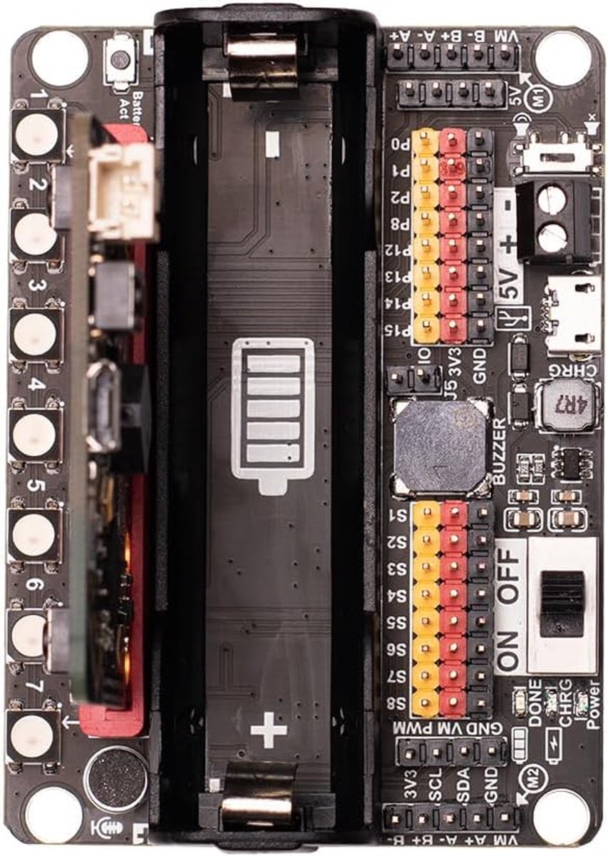 Robotic Micro bit expansion card for Micro: bit adopts PCA9685 Chip Integration Multi-Channel Motor Servo Driver 7 - ShopVlot
