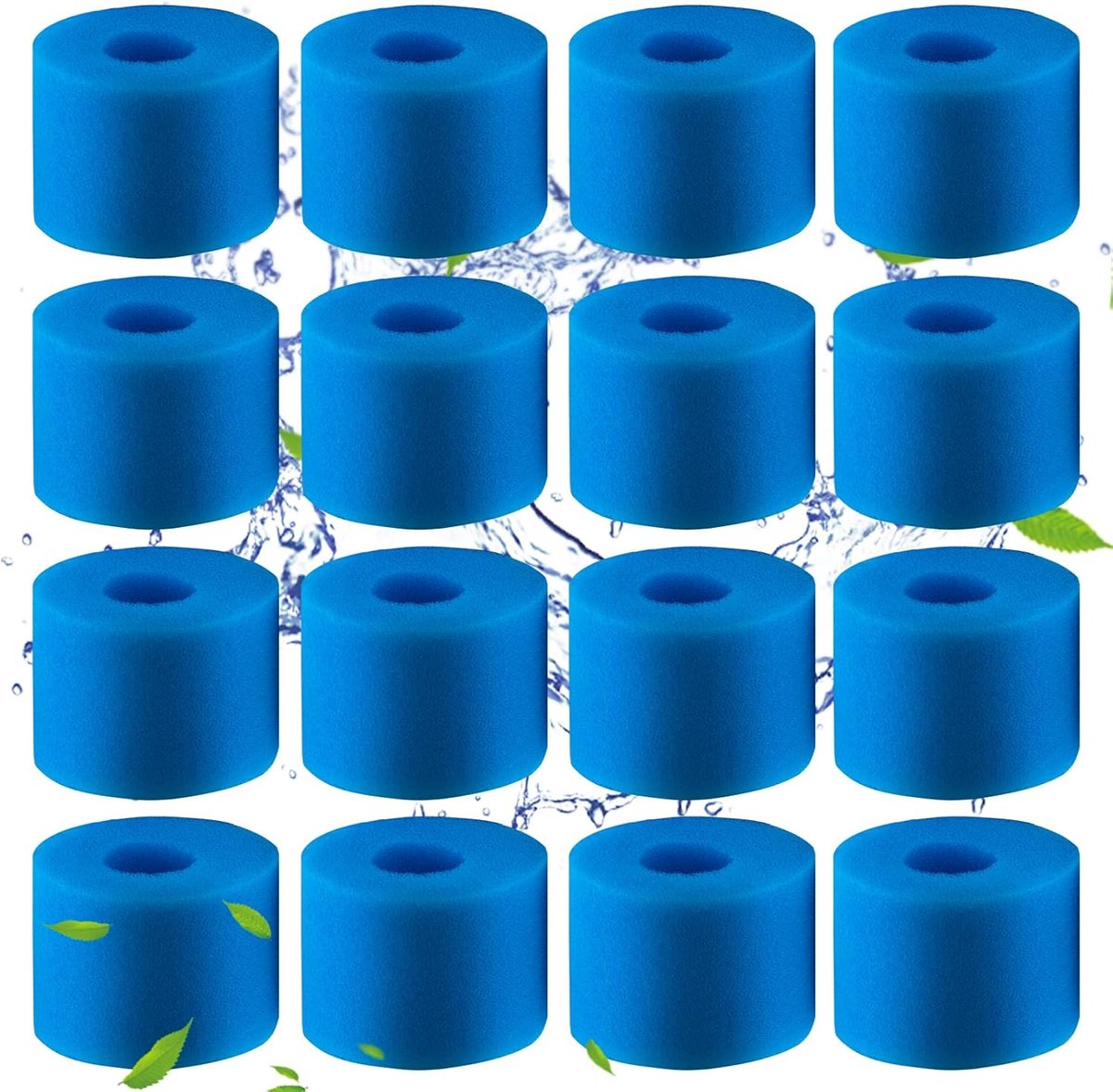 Poolfilter Foam Filter S1 - 16 Stuks - Herbruikbaar en Wasbaar - Houdt zwembad en spa schoon - ShopVlot