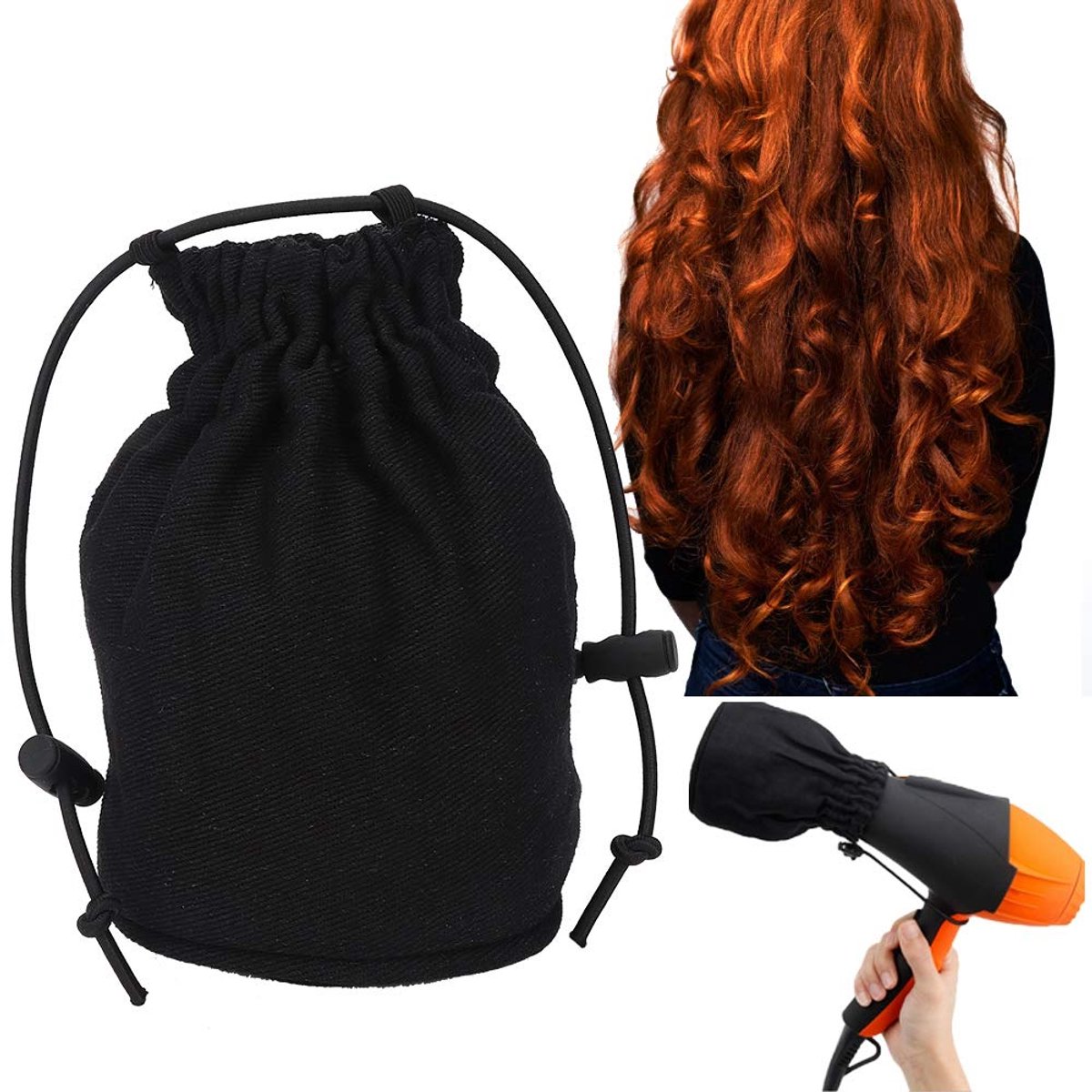 Föhn diffuser - Professionele haarblazer cover - Hittebestendig nylon - Veilig voor krullend en golvend haar - ShopVlot