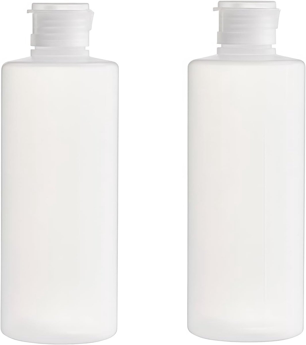 Plastic Refillable Flessen 200ml - Duidelijk - Met Ventieldop - Ideaal voor Reizen - ShopVlot