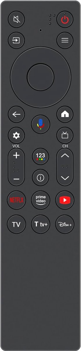Afstandsbediening RC923A-FMB1 - Vervangend model - Met spraakfunctie - Geschikt voor TCL 4K OLED TV - ShopVlot