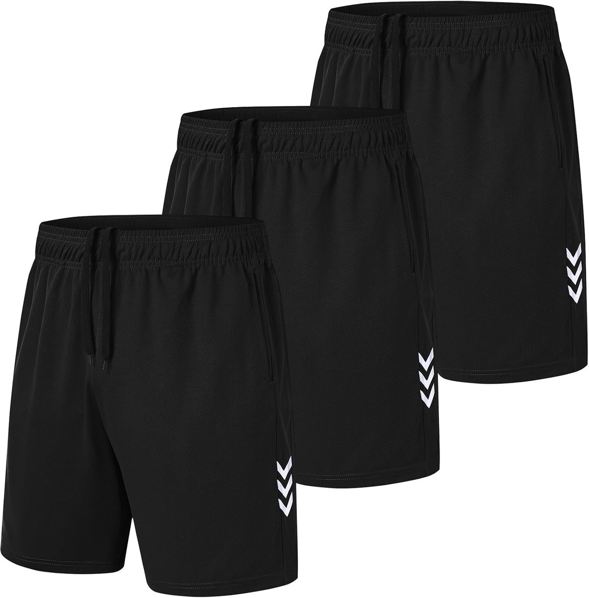 Hardloopshorts heren L - Sneldrogend - Zakken met rits - Perfect voor training - ShopVlot
