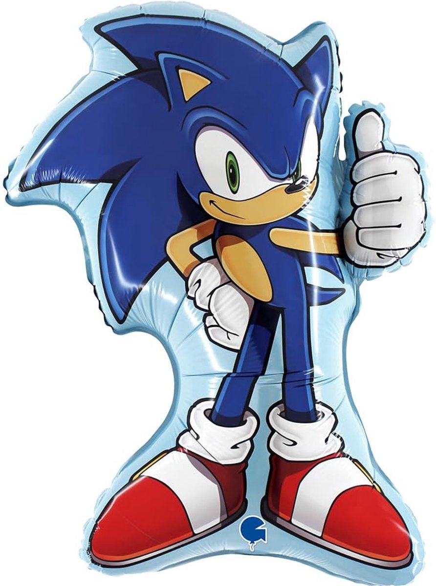 Folieballon Sonic 27-70cm - Supershape - Leuk voor feesten - SnelShoppen