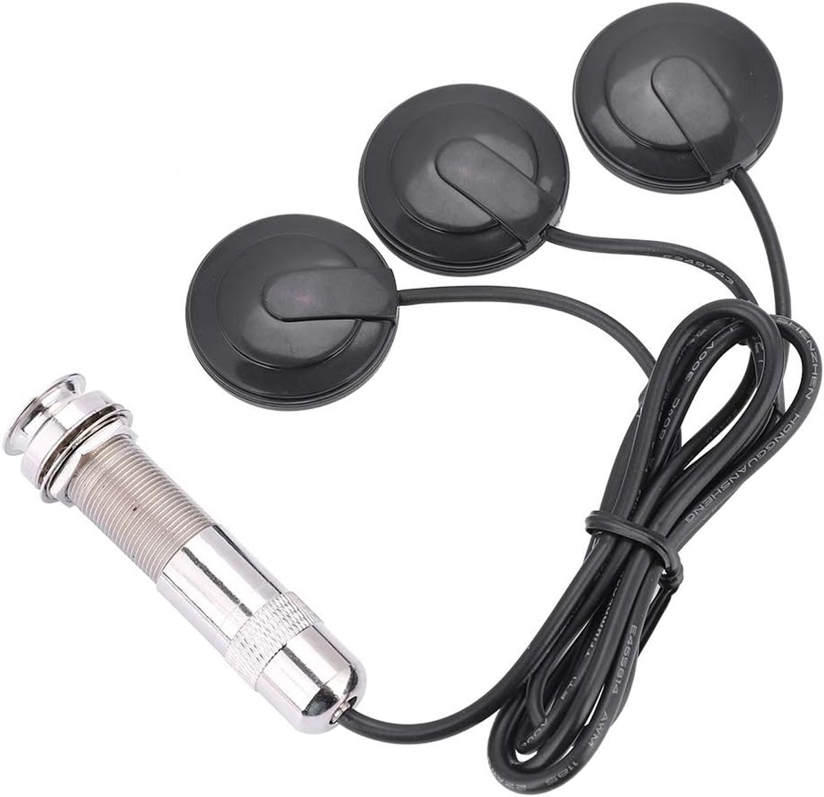 Akoestische gitaar pickup - mini piezo pickup - vervangbare audio jack - uitstekende geluidskwaliteit - SnelShoppen