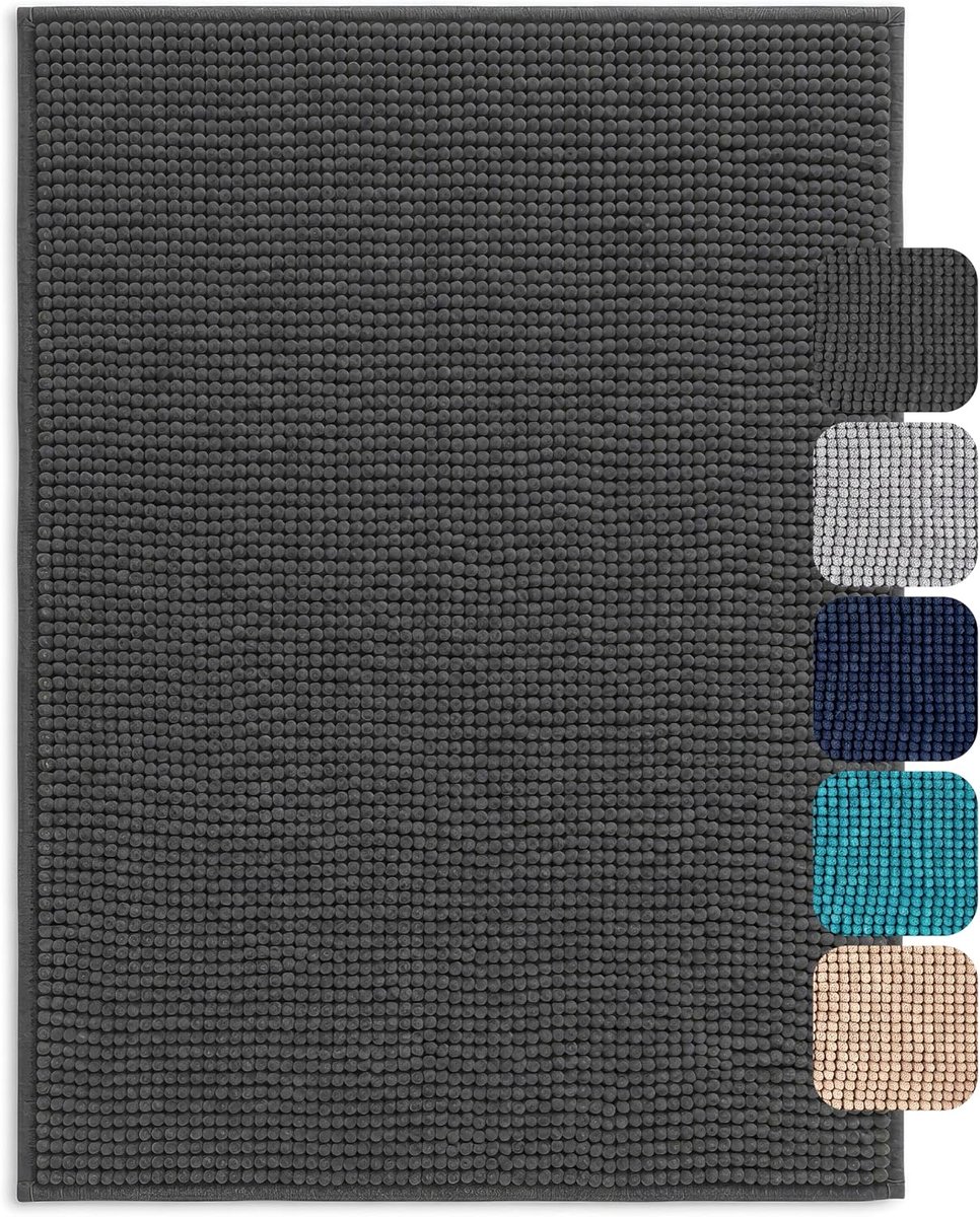 Badmat 40x60 cm - Antislip chenille - Superabsorberend - Comfortabel onder de voeten - SnelShoppen