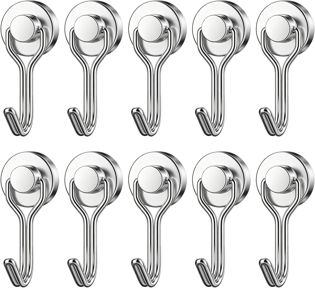 Magneethaak extra sterk - 1 stuk - ideaal voor wandmontage - stevige bevestiging - SnelShoppen