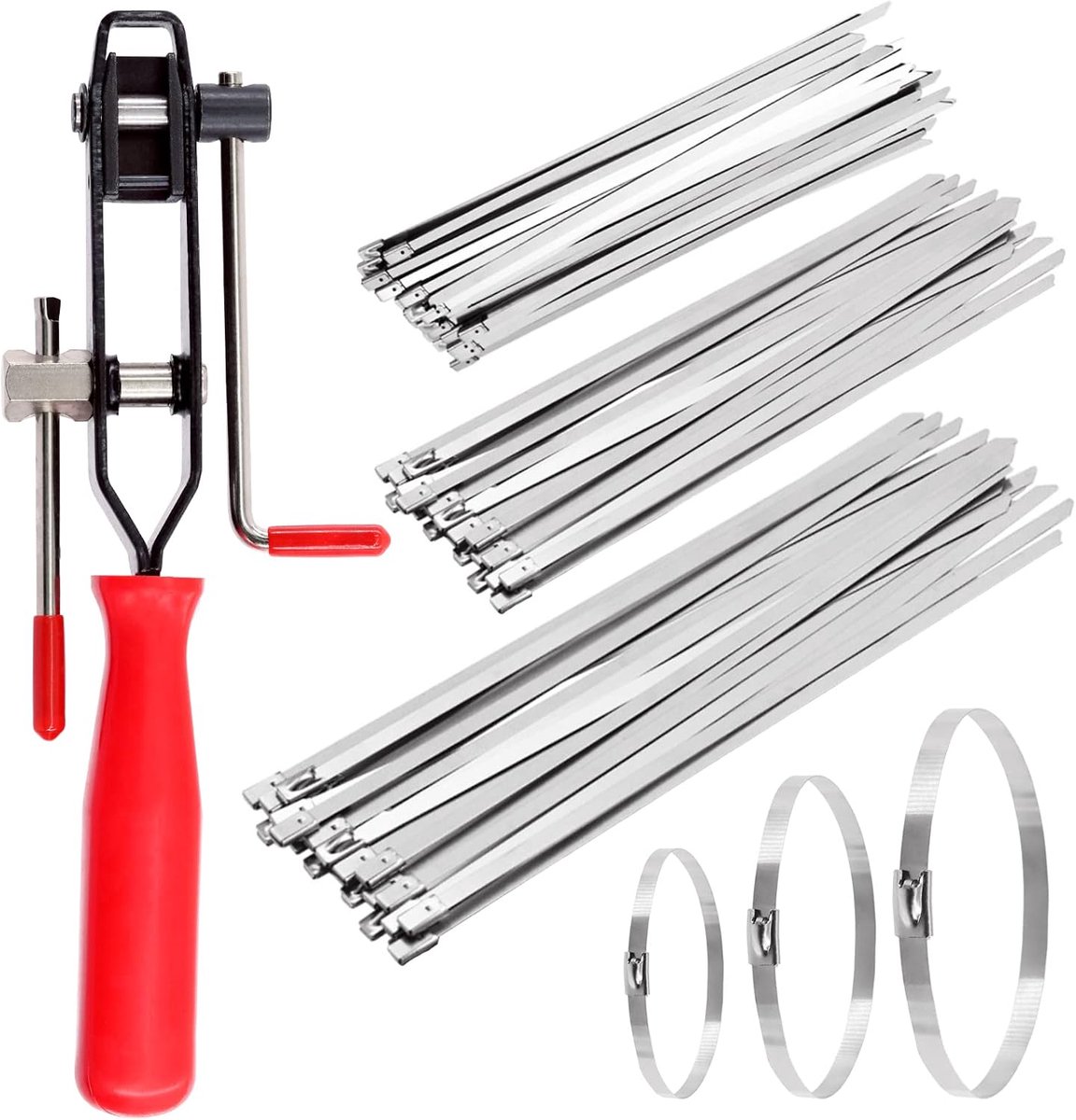 CV Joint Clamp Tool 4" 8" 14" - RVS Bandklemmen - Perfect voor bevestigen van CV Joints - SnelShoppen