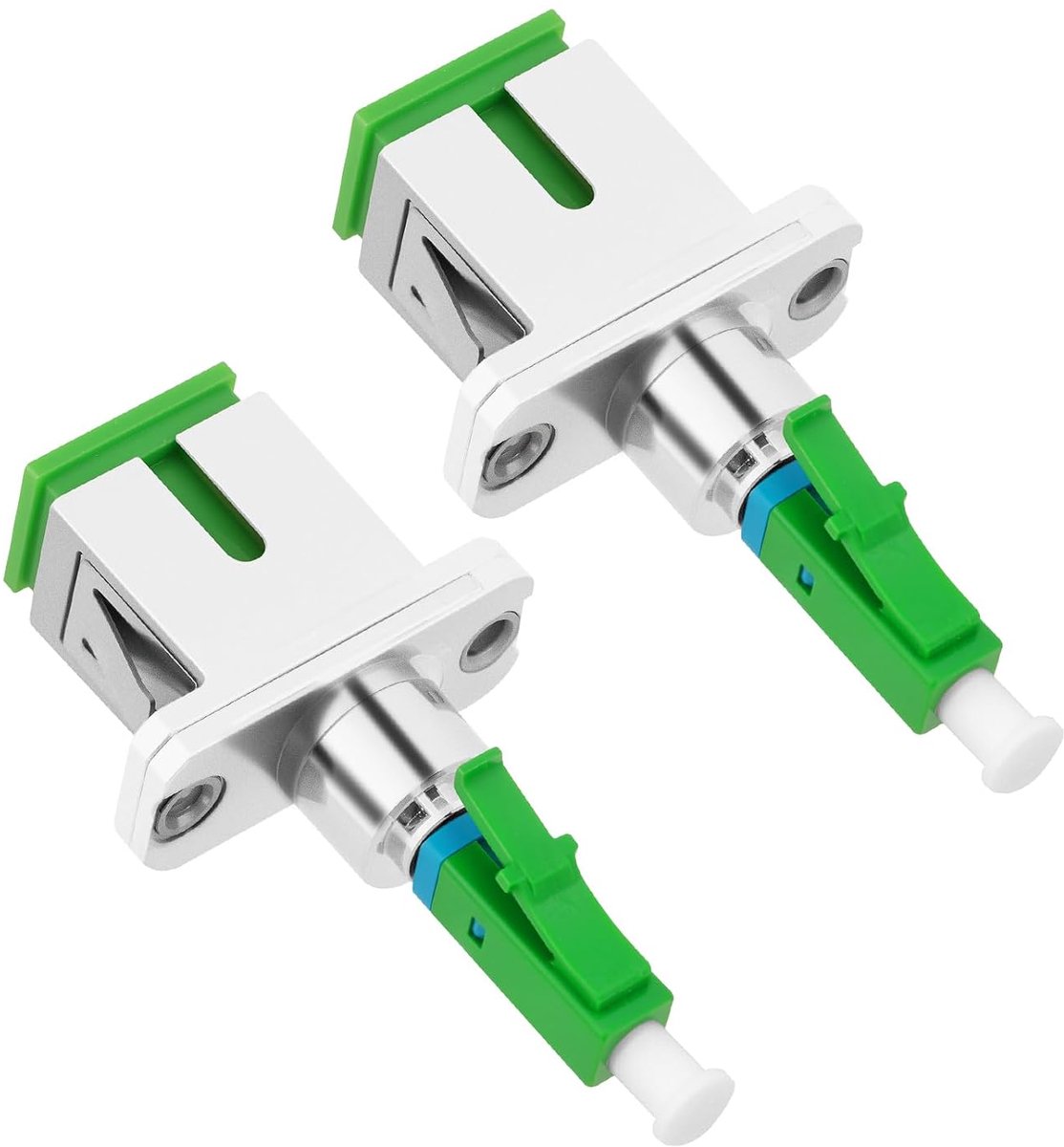 Fiber optic adapter SC/APC naar LC/APC - 2 stuks - enkelvoudige modus - voor stabiele verbindingen - SnelShoppen
