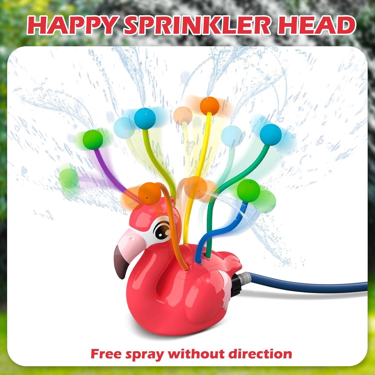Water Sprinkler Speelgoed - 2-in-1 Flamingo - 360° Rotatiesproeier - Verkoeling voor de Zomer - ShopVlot