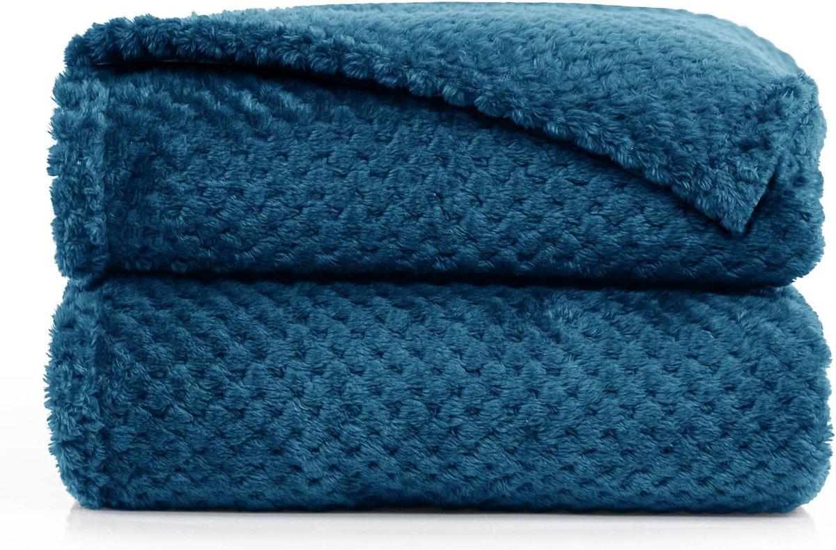 Cuddly dekentje 220 x 240 cm - microvezel - zacht en knuffelig - perfect als dekbed of sofa cover - ShopVlot