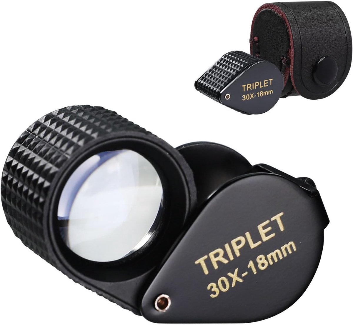 Vergrootglas 30x - triplet lens 18mm - opvouwbaar ontwerp - ideaal voor juweliers - ShopVlot