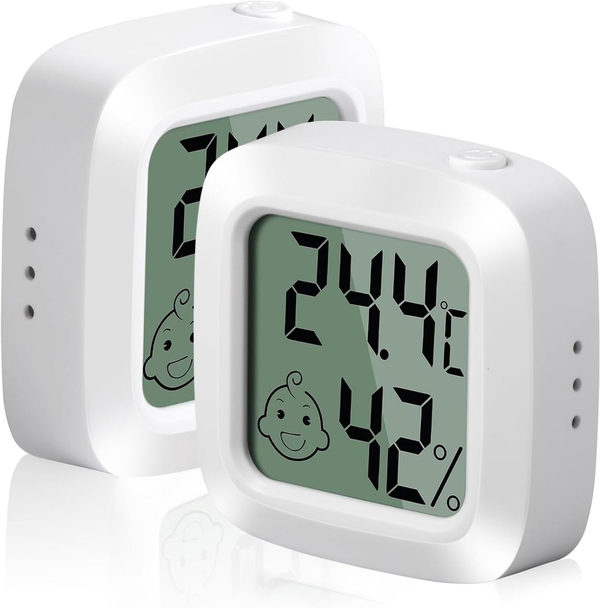 Thermometer Hygrometer Binnen - Compact Design - Hoge Precisie - Ideaal voor Kantoor en Babykamer - ShopVlot