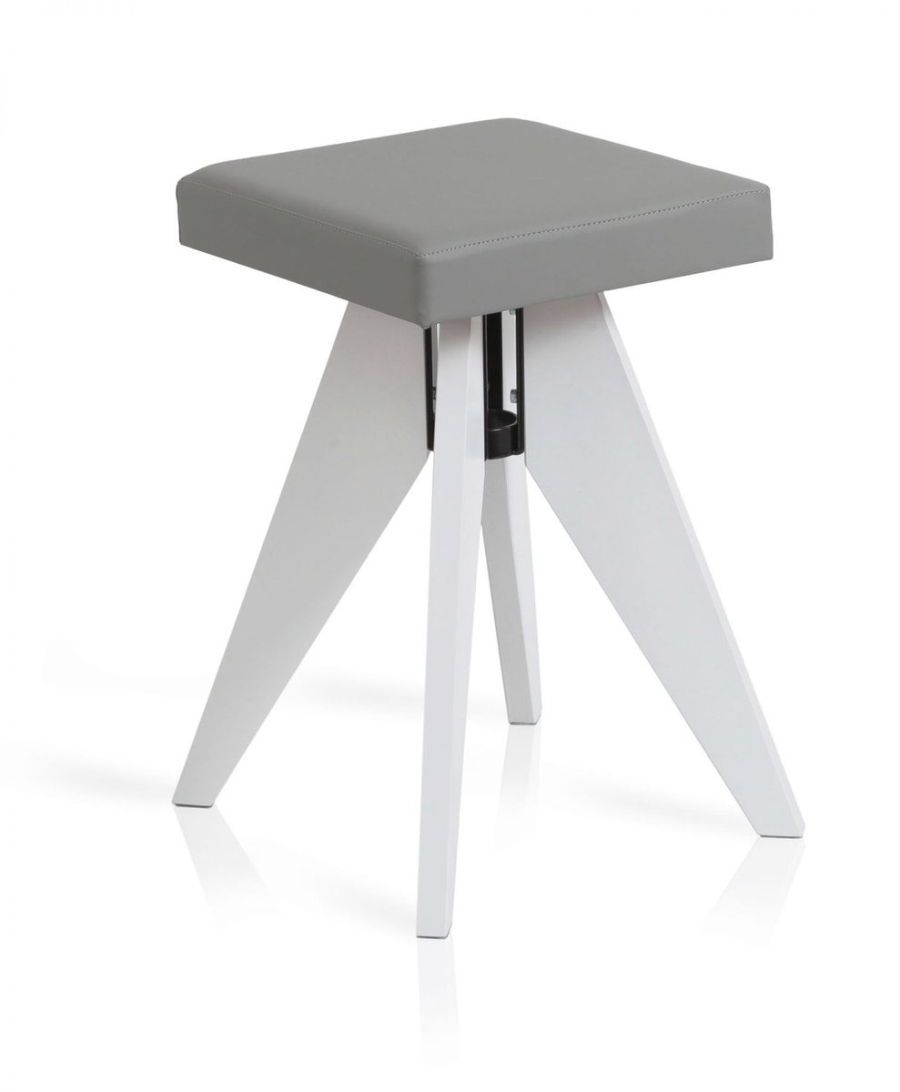 Houten kruk TECHNO met zachte zitting - Gevernist