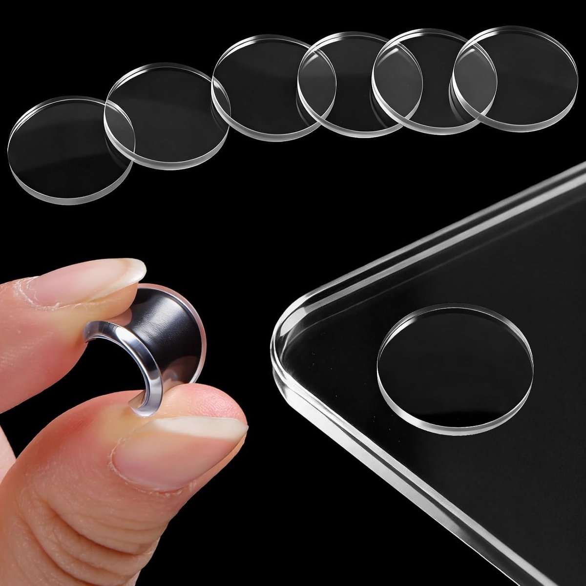 Rubber studs voor glasplaten 40 stuks - silicone pads - transparant ontwerp - beschermt meubels - ShopVlot