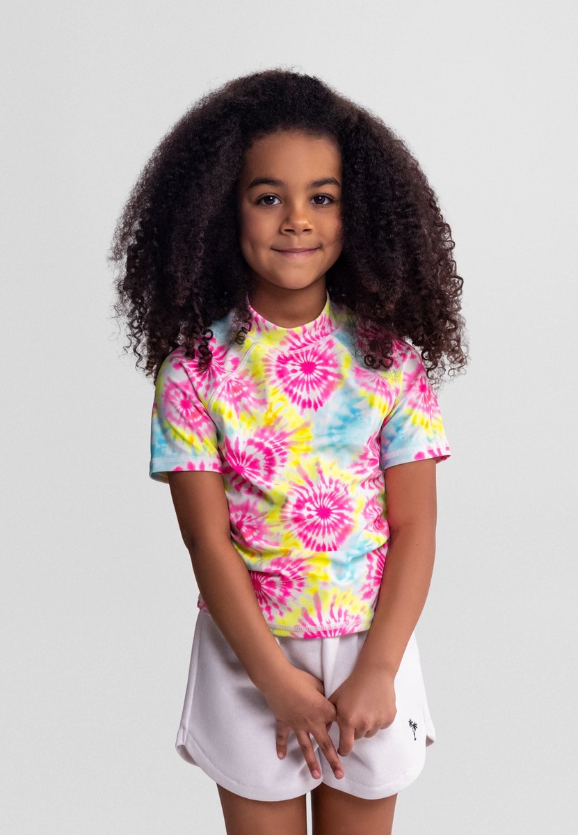 Minoti UV-shirt sneldrogend blauw - Meisjes zwemshirt comfortabel