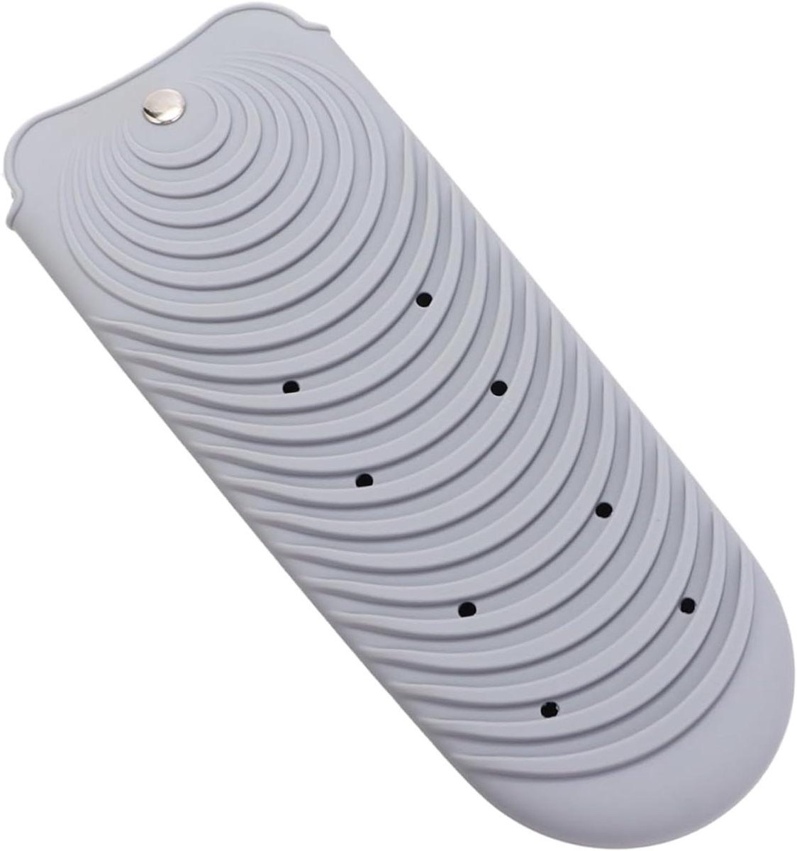 Krultanghoes - Stijltangtas Hittebestendig - Haarstyling Opbergen - Siliconen Materiaal - 26x10.9cm - Grijs