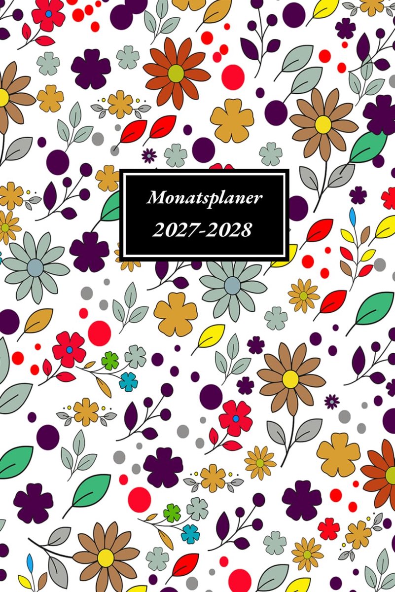 Kalender 2027 2028 A5 - 24 maanden planner - 1 maand op 2 pagina's - inclusief feestdagen - ShopVlot