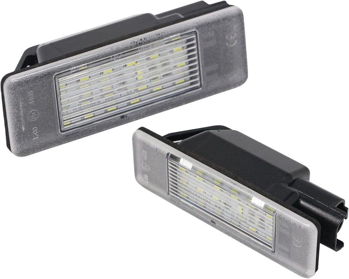 LED Nummerplaatverlichting - Voor Citroën/Peugeot - Versie 2 - E-markering - Plug & Play installatie - SnelShoppen