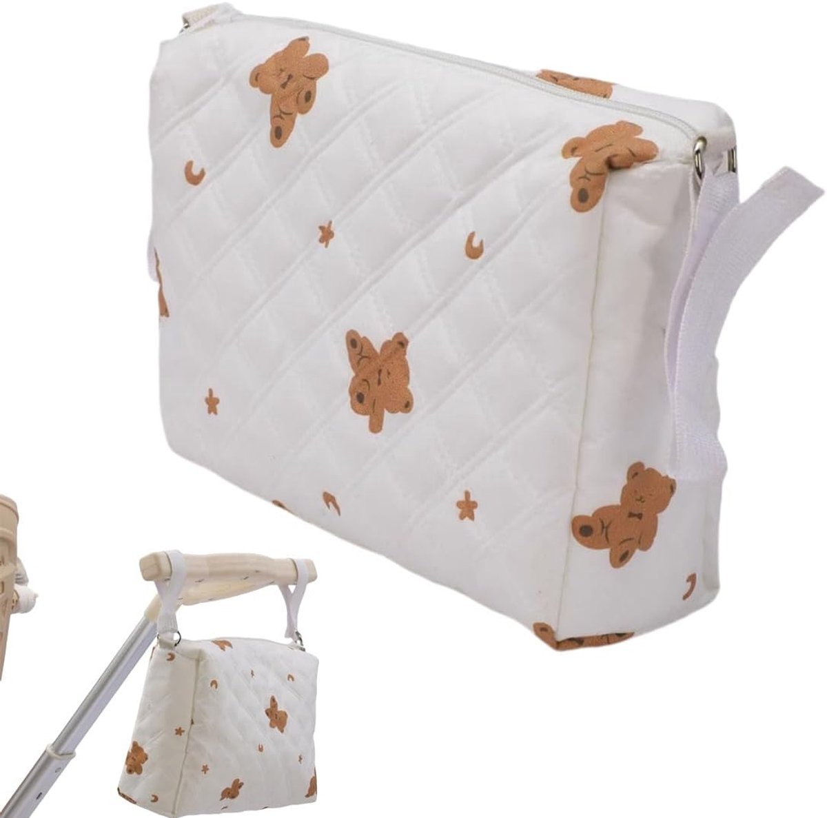 Kinderwagen organizer met isolatie - grote capaciteit - schouderband - praktisch voor onderweg - SnelShoppen