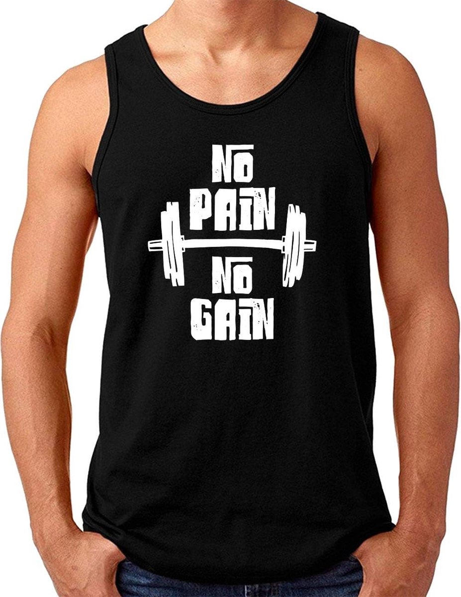 Tanktop voor mannen S - 4XL - ademend materiaal - ideaal voor fitnesstraining - SnelShoppen